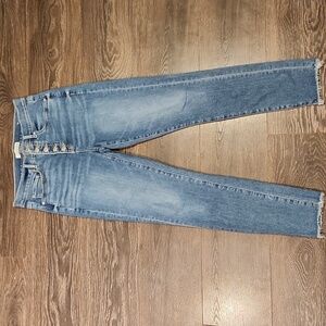 ❤️ LOFT HIGH RISE EXPOSED BUTTON FLY SKINNY JEANS, 2 (26)